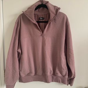 ZYIA cowl neck 3/4 zip sweatshirt